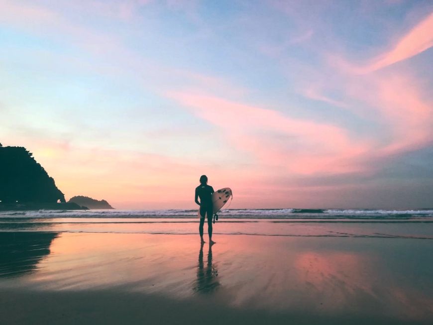 Playa de Zarautz, paraíso del Surf