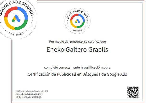 Certificaciones en Google Ads