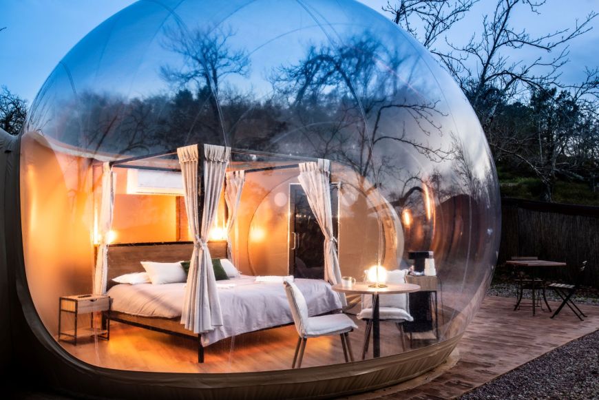 Horizonte Bubble Rooms: Dormir contemplando las estrellas